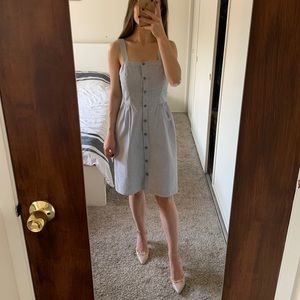 J.Crew Dress White & Blue stripe